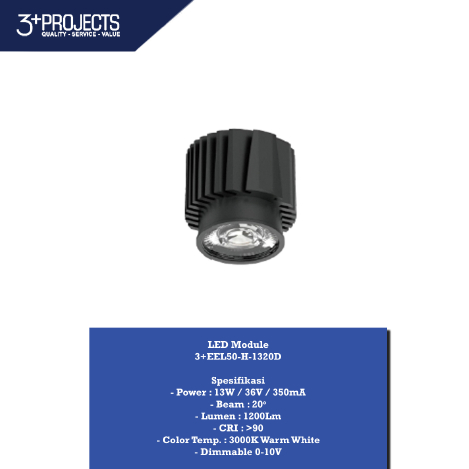 LED Module Downlight 3+EEL50-H-1320D